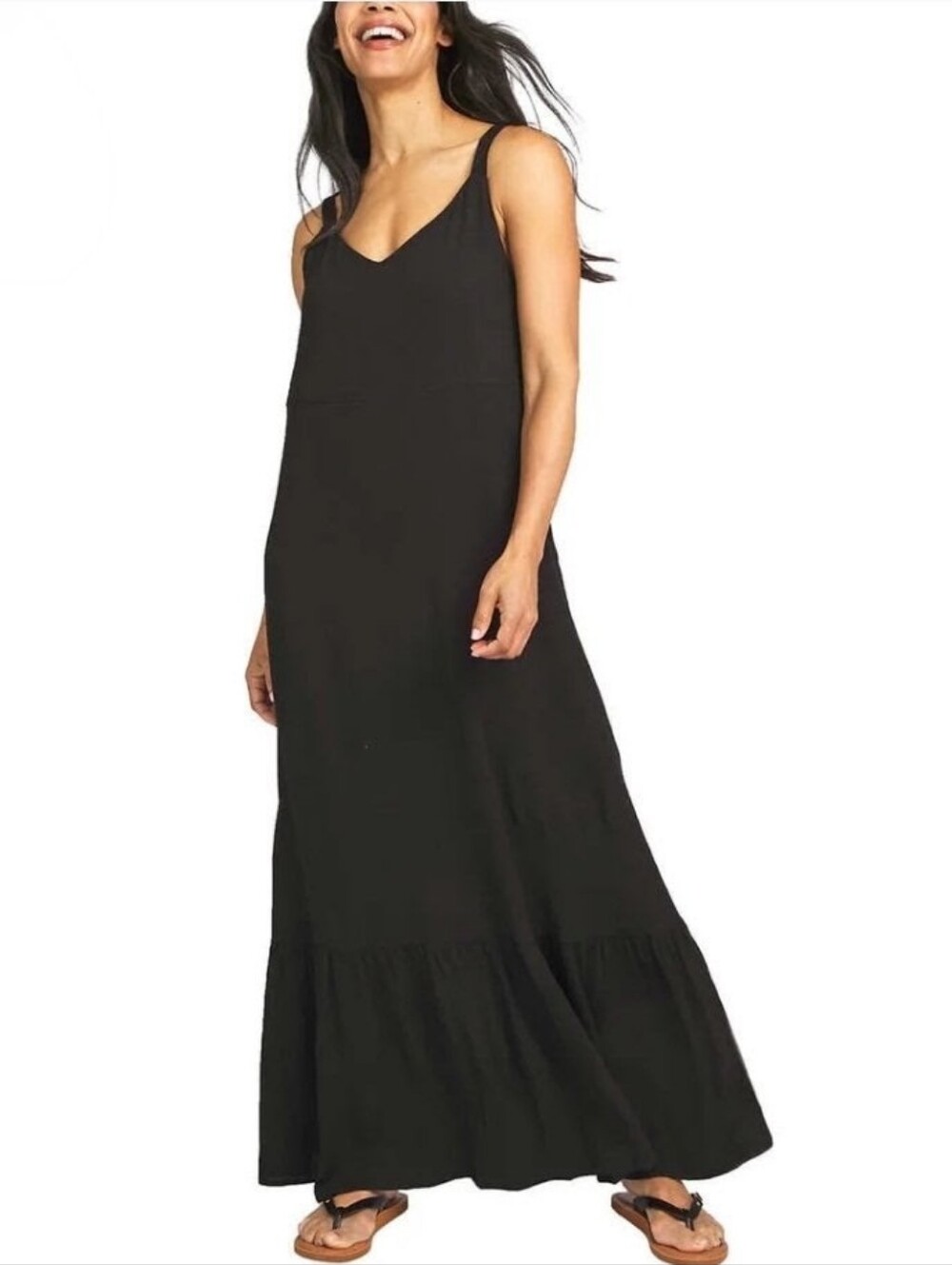Hurley Black Sleeveless Maxi Dress